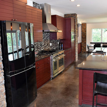 Kitchen, Dining beyond