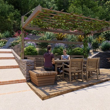 Multi-Level Hillside Makeover