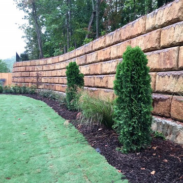 Big Block Retaining Wall w/LS Design/Install