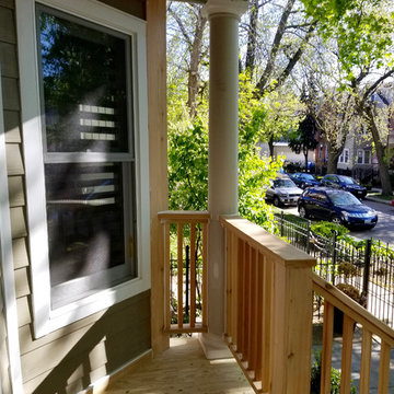 Chicago, IL 60618 James Hardie Siding Woodstock Brown Full Exterior Remodel