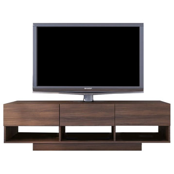 Atlin Designs Modern Wood TV Stand for TVs up to 60" in Walnut