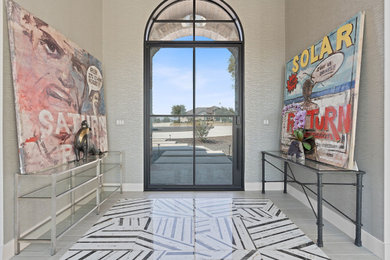 Example of a minimalist entryway design in Austin