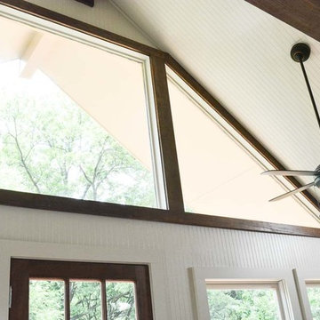 4 Season sunroom addition with cathedral ceilings
