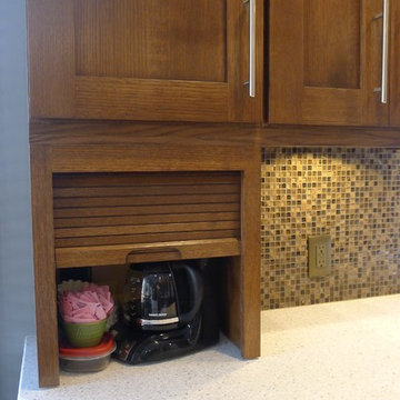 Quarter sawn white oak kitchen.