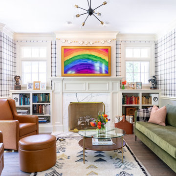 Colorful Living Room with Personality – Lake Bluff Dream Home