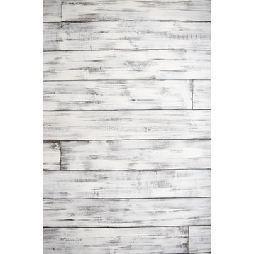 Wood Plank Wall- Distressed White/Brown, 24" 48" 72" Pre-Cut Lengths, 25sqft