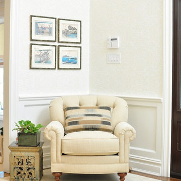 Warm Creamy Home with Asian Antiques
