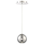 Modern Forms - Modern Forms Acid LED Round Pendant with Canopy, Polished Nickel - Surrealistic droplets of metallic liquid artfully suspended. Powerful LED downlights concealed within these chrome-plated metal shades provide functional illumination comparable to halogen MR16s. String individually or drop them in clusters for the full mind-blowing experience.
