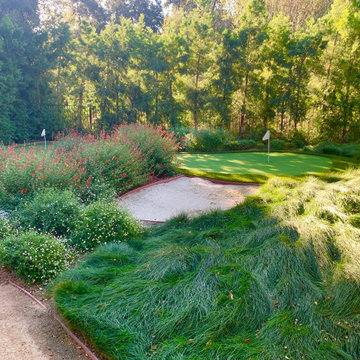 Putting Green with Pondless Waterfall