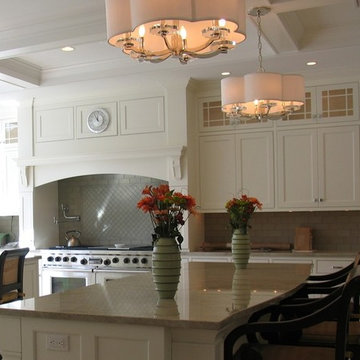 Dover Dual Island White Kitchen