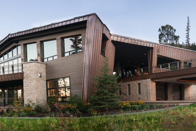 Contemporary exterior home idea in Salt Lake City