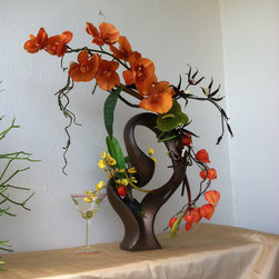 Modern Asian Ikebana - Artificial Flower Arrangements