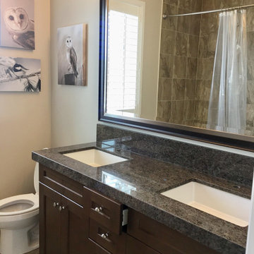 Updated Guest Bathroom Counter Top - Labrador Antique Granite Counter Top