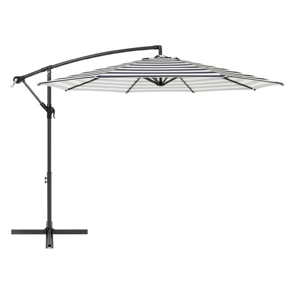 Bellezeoutdoor Patio Umbrella 10 Aluminum Cantilever Crank Base Navy Str Dailymail