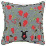 Bareens Designer Rugs - Eclectic Cusack Kilim Suzani Handmade Pillow - Embellish your home with this timeless casual chic handmade Suzani Embroidered pillow made with gorgeous soft luxurious color pallet and an intricate design. Handmade pattern with beautiful color combination and unique majestic intricate design this handmade pillow is a mesmerizing addition to any d�cor. An intricate design and exquisite coloration make this handmade pillow a standout piece in any decor.