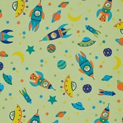 To The Moon Roller blind fabric - Roller Shades