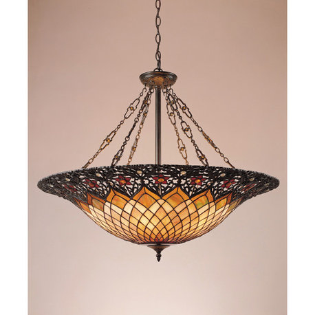 Quoizel TF1901VB Adriana 6 Light Pendant in Vintage Bronze