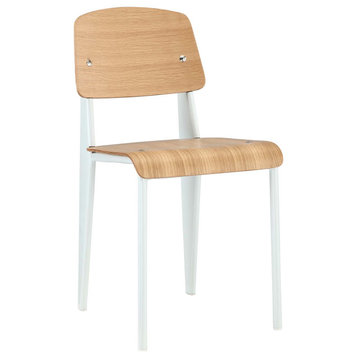 Cabin Dining Wood Side Chair, Natural/White