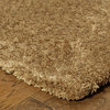 Hailey Heathered Gold Hand-Crafted Area Rug, 5'x7'