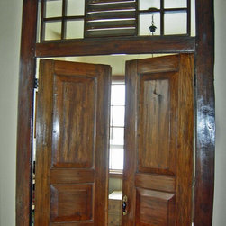 Salvaged / Reclaimed Teak Door & Frame From East Java - Interior Doors