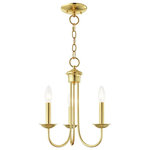 Livex Lighting - Livex Lighting 42683-02 Estate - Three Light Chandelier - Canopy Included: Yes  Canopy DiEstate Three Light C Polished BrassUL: Suitable for damp locations Energy Star Qualified: n/a ADA Certified: n/a  *Number of Lights: Lamp: 3-*Wattage:60w Candelabra Base bulb(s) *Bulb Included:No *Bulb Type:Candelabra Base *Finish Type:Polished Brass