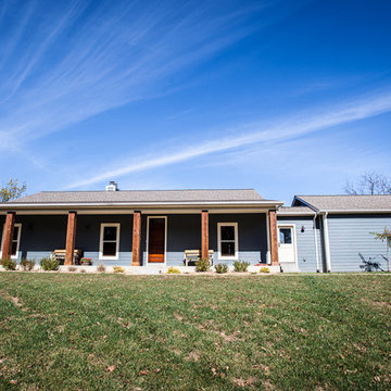 Exterior Craftsman Country Ranch Home in Wildwood, Missouri