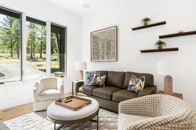Inspiration for a contemporary living room remodel in Other