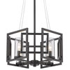 Marco 4 Light Pendant With Clear Glass Shade