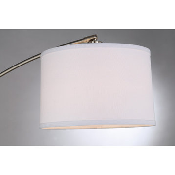 1 Light Medium Portable Floor Lamp-Oil Rubbed Bronze Finish - Floor Lamps