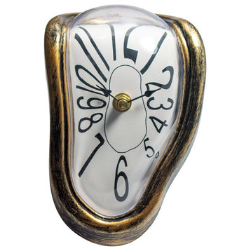 Melting Clock Salvador Dali Melting Clock, Funny Melted Clock Decor