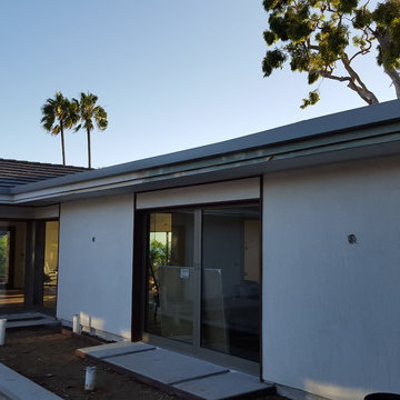 Box Gutter (No Lip) Tall Version, Home in Laguna Beach Under Renovation