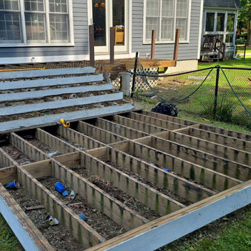 Deck Transformation with Trex Foggy Wharf