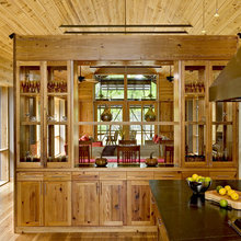See-through Glass Kitchen Cabinets