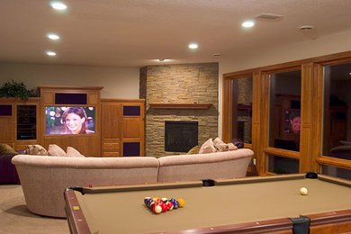 Example of a basement design in Minneapolis