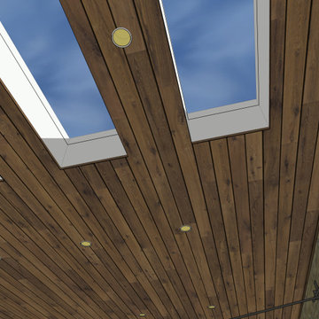 Covered Patio with Outdoor Kitchen and Detached Pool House