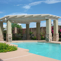 Poolside Lattice Cover - Gazebos