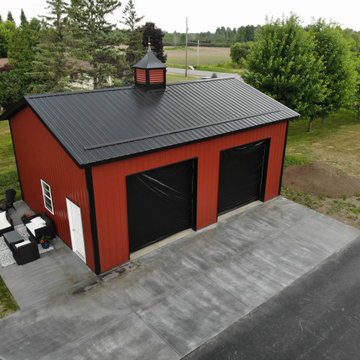 Barn-Style Post-Frame Garage