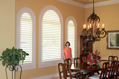 Trendy dining room photo in Austin
