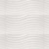 12.38"x24.88" Solido Brillo Ceramic Wall Tile, Blanco Matte