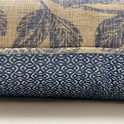 Pillow with Contrast Fabric with Self-Welt Detail - Decorative Pillows