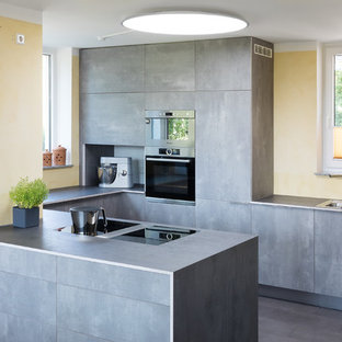 75 Beautiful Kitchen With Laminate Countertops And Yellow