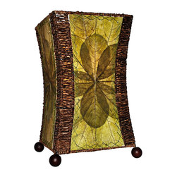 Eangee Home Designs Hour Glass Table Lamp | Green - Table Lamps