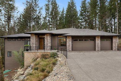 Contemporary exterior home idea in Portland
