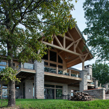 Missouri Hybrid Log & Timber Home - Stone County Residence