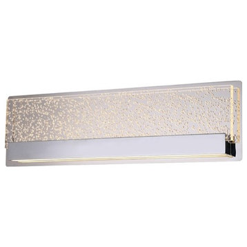Acryluxe Alloy 14" Up/Downlight Linear LED Vanity ACR-4081-BUBL-CROM - Chrome