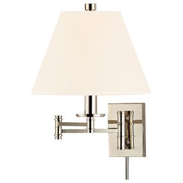 Hudson Valley Lighting 7721 Claremont 16" Tall Wall Sconce - Polished Nickel /