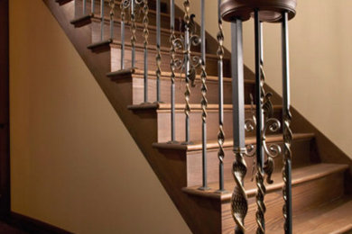 Elegant staircase photo in Montreal