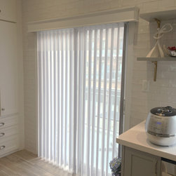 Kitchen & Breakfast Window Coverings - Vertical Blinds