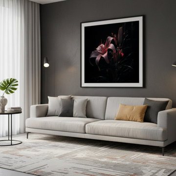 Darkest Desire Modern Style Wall Art