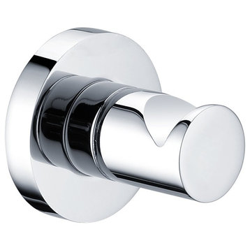 Brentwood Wall Mounted Solid Brass Robe Hook in Polished Chrome